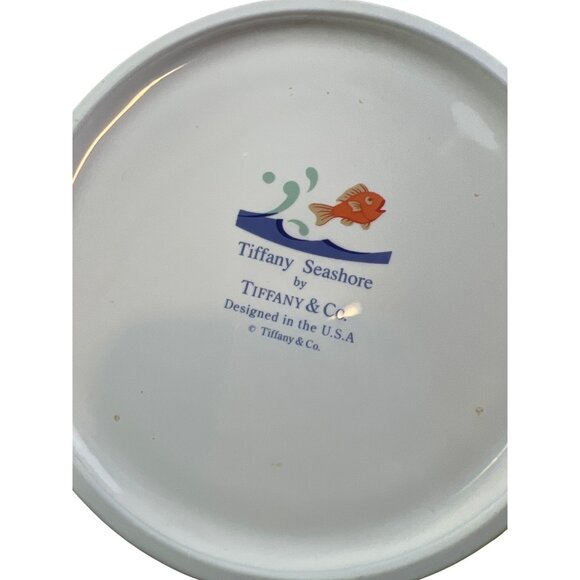 Tiffany & Co. Seashore Porcelain Bowl W/ Nautical Design 6" Diameter Coastal - Picture 4 of 7
